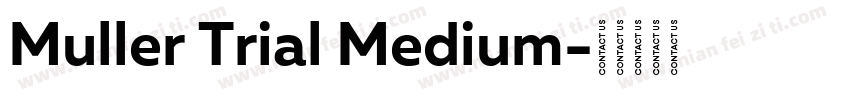 Muller Trial Medium字体转换